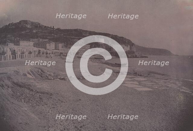 Les Ponchettes à Nice, c. 1855. Creator: Edouard Baldus.