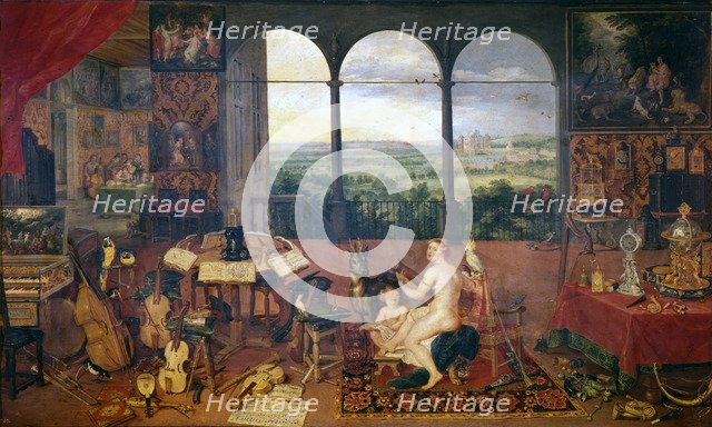 'The Sense of Hearing', 1618. Artist: Jan Brueghel the Elder