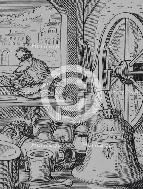 Bell and cannon caster, 16th century, (1878).  Creator: Unknown.