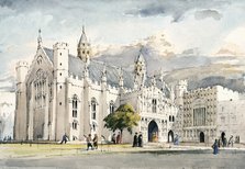 Old Guild Hall, London, c1450, (c1990-2010). Artist: Terry Ball.