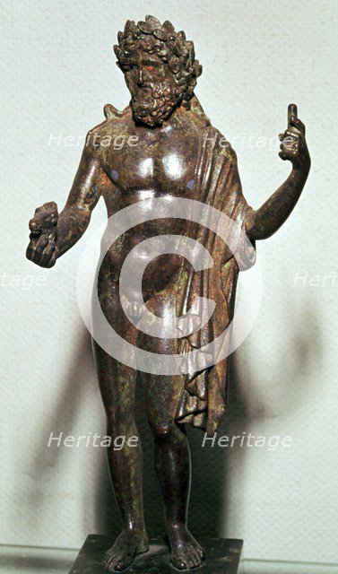 Roman bronze of Poseidon. Artist: Unknown