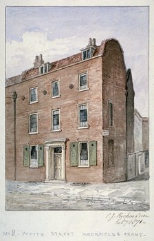 View of no 8 White Street, Moorfields, City of London, 1871.                                         Artist: Charles James Richardson