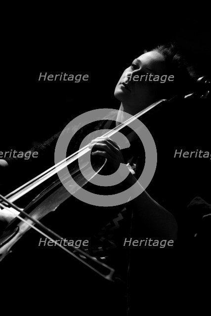 Cellist Zosia Jagodzinska, 2017. Artist: Alan John Ainsworth.