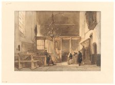 Interior of a church in Utrecht, 1827-1891. Creator: Johannes Bosboom.