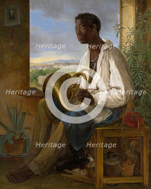 Portrait of Emmanuel Rio, 1836. Creator: Albert Schindler.