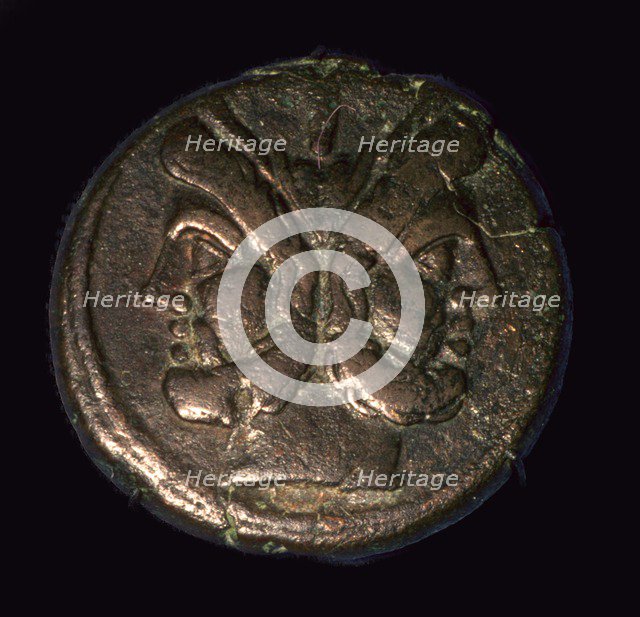 Bronze Roman republican As, 1st century. Artist: Unknown