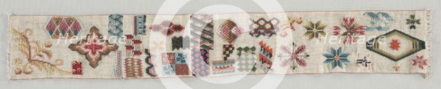 Sampler, c. 1850-1860s. Creator: Unknown.