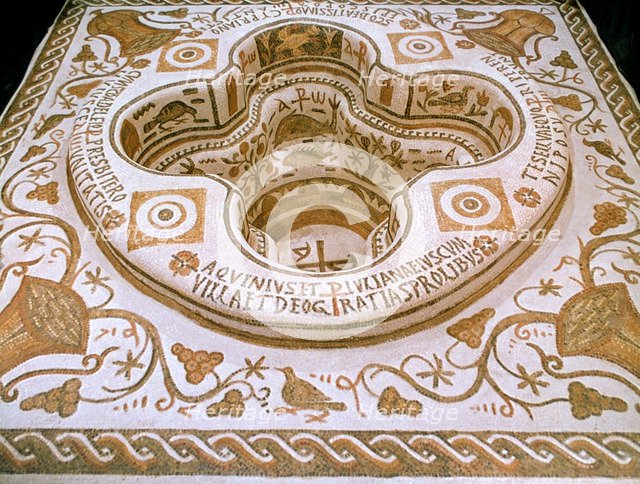 Roman mosaic, 6th century AD. Artist: Unknown