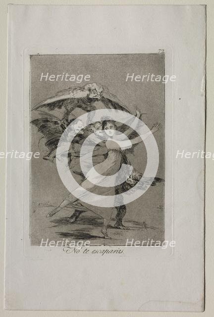Caprichos: You Will Not Escape. Creator: Francisco de Goya (Spanish, 1746-1828).