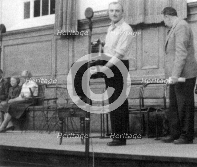 Bob Roberts and Bob Copper, Cecil Sharp House, London, October 1957. Artist: Eddis Thomas