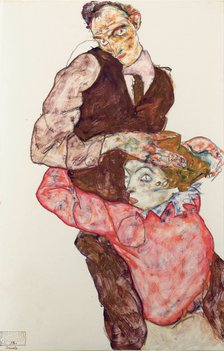 Lovers, 1914-1915. Artist: Schiele, Egon (1890–1918)