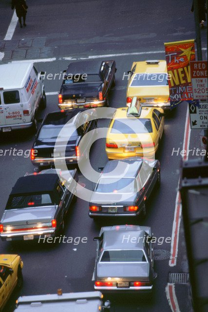 New York City traffic. Artist: Unknown.