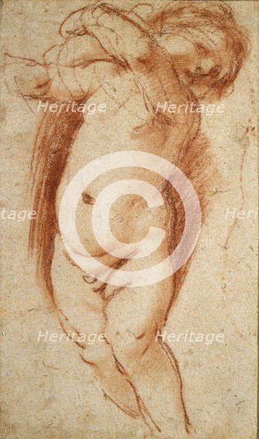 A Putto, 1620-1624. Artist: Guercino.