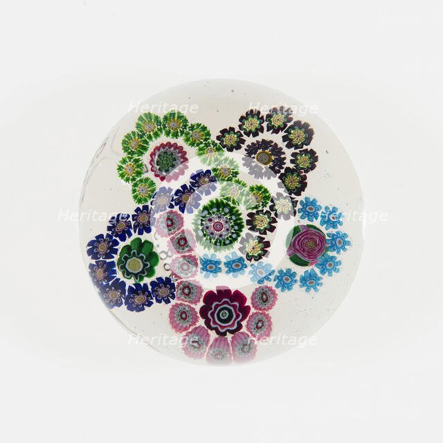 Paperweight, France, c. 1845/60. Creator: Clichy Glassworks.