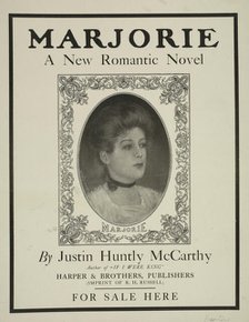 Marjorie a new romantic novel, c1895 - 1911. Creator: Unknown.