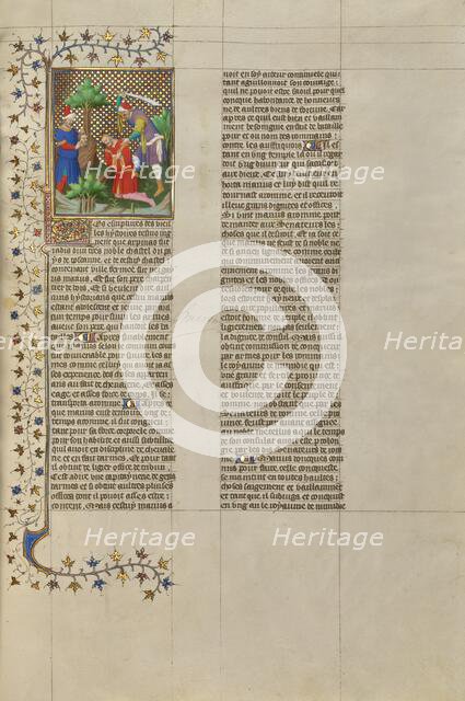 The Head of Marcus Shown to Caius Marius and the Killing of Marius, about 1413-1415. Creators: Boucicaut Master, Workshop of the Boucicaut Master.