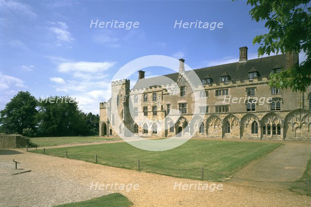 The cloister, Battle Abbey, East Sussex, 1998. Creator: J Bailey.