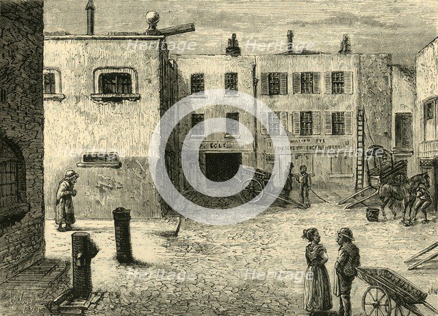 'Bleeding Heart Yard', c1872. Creator: Unknown.