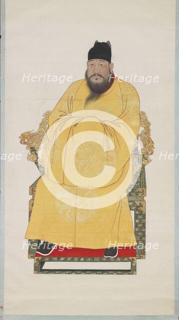 Portrait of the Xuande Emperor (1399-1435). Creator: Chinese Master.
