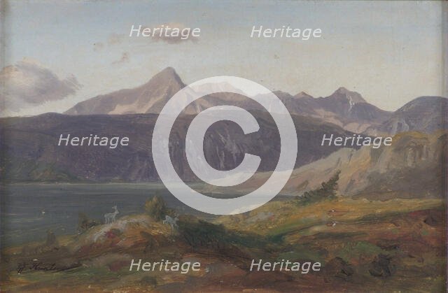 Alpine Landscape from Bavaria, 1873. Creator: Johan Knutson.