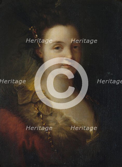 Mademoiselle Duclos (Marie-Anne de Châteauneuf, 1670-1748, dite), sociétaire de..., c1700. Creator: Alexis Grimou.