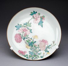 Dish, China, c. 1725, Qing Dynasty (1644-1911), Yongzhen period (1723-1735). Creator: Unknown.