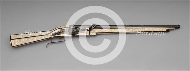 Wheellock Gun of Philippe de Croy, Prince of Chimay (1526-1595), Flemish, 1551-56. Creator: Unknown.