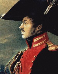 Portrait of Pavel Ivanovich Pestel (1793-1826) Detail, 1813. Artist: Orlowski (Orlovsky), Alexander Osipovich (1777-1832)