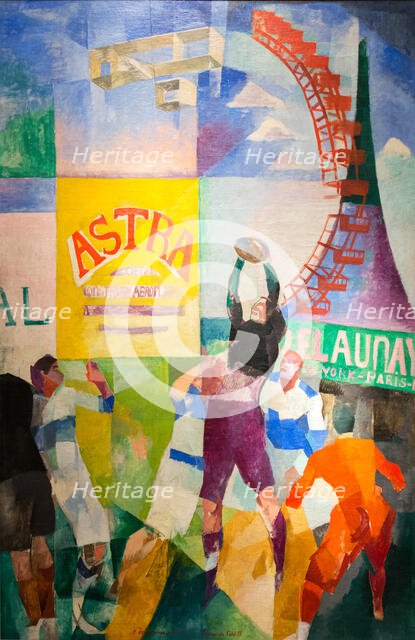 L'equipe de Cardiff (The Cardiff Team), 1912-1913. Creator: Delaunay, Robert (1885-1941).