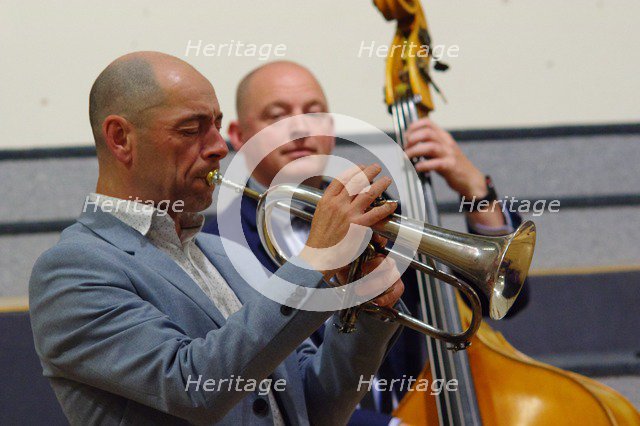 Chris Coull and Dan Sheppard, Eastbourne Jazz Festival, Leaf Hall, East Sussex, 30 Sep 2018.  Creator: Brian O'Connor.