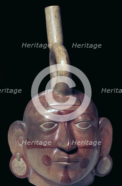 Mochicha stirrup-spout vessel, 1st century. Artist: Unknown