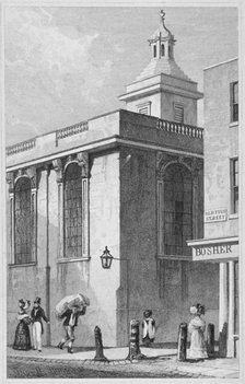 Church of St Mary Magdalen, Old Fish Street, City of London, 1831. Artist: William Wilkinson