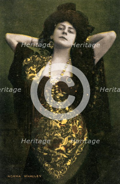 Norma Whalley, Australian actress, early 20th century.Artist: Miller and Lang