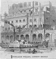 Adelaide Wharf, London Bridge, 1840. Artist: Anon