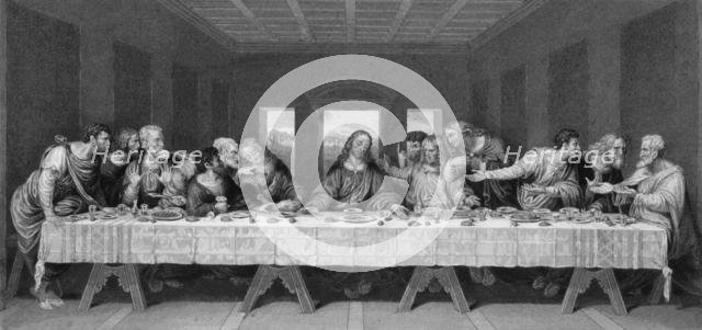 'Jesus said, - one of you that eateth with me shall betray me', mid 19th century. Creator: W Chevalier.