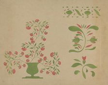 Stencil Wall Decoration, c. 1936. Creator: Ray Holden.