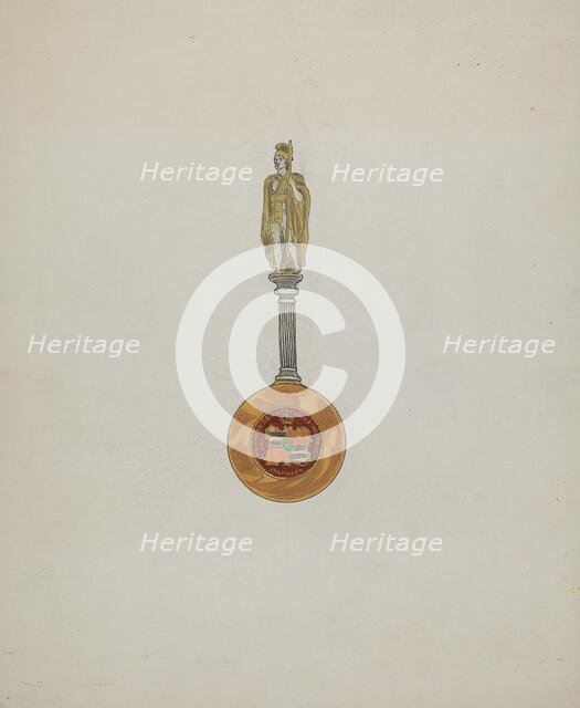 Souvenir Spoon, c. 1936. Creator: Ellen Duncan.