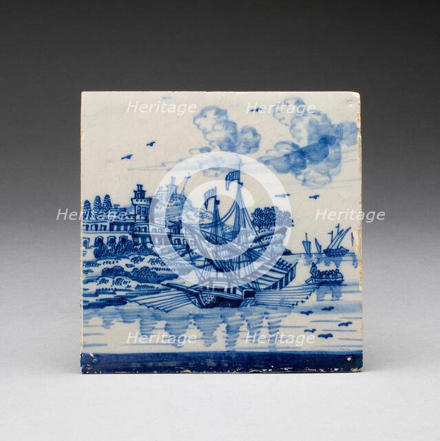 Tile, Netherlands, 17th/18th century. Creator: Unknown.