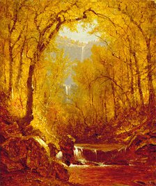 Kaaterskill Falls, 1871. Creator: Sanford Robinson Gifford.