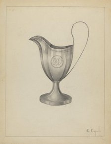 Silver Pitcher, 1935/1942. Creator: Gordon Sanborn.