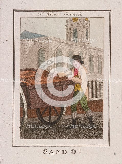'Sand O!', Cries of London, 1804. Artist: Anon