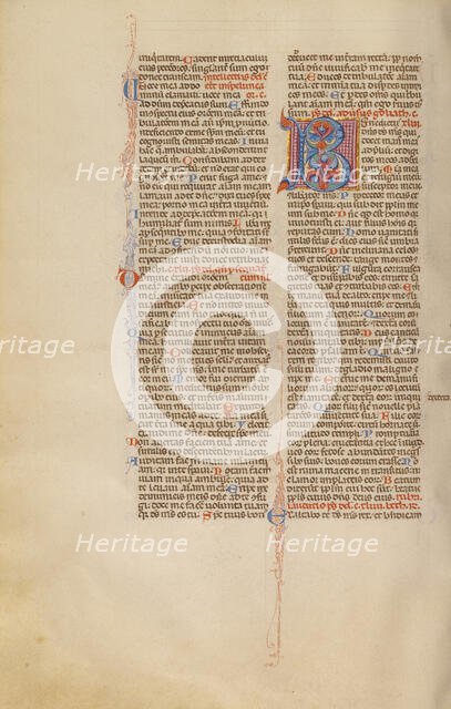 Decorated Initial B, about 1280-1290. Creator: Unknown.