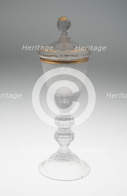 Wine Glass and Cover, Lauenstein, c. 1756. Creator: Unknown.