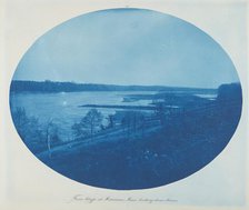 From Bluffs at Merrimac, Minn. Looking Downstream, 1889. Creator: Henry Bosse.