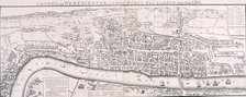 Map of London, 1789 representing Elizabethan London. Artist: Anon