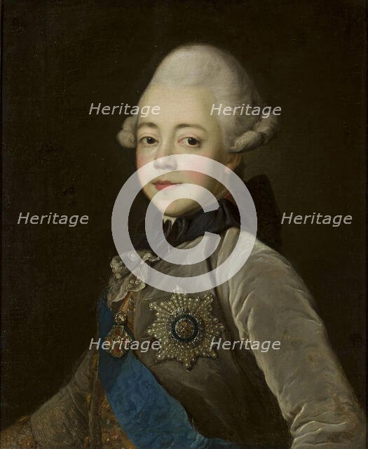Portrait of Grand Duke Pavel Petrovich (1754-1801) as child, Second Half of the 18th century. Creator: Voille, Jean Louis (1744-after 1803).