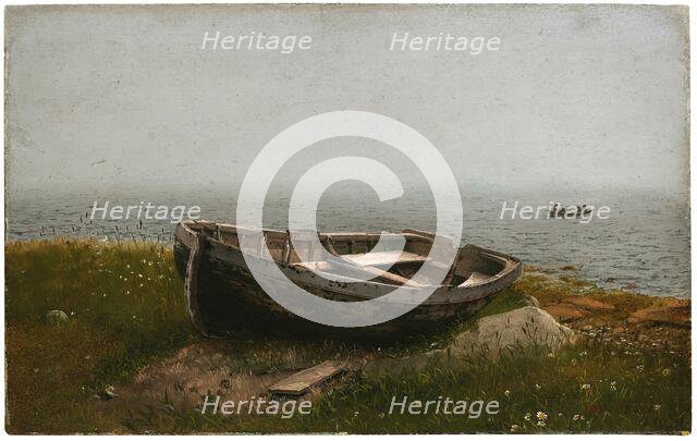 Abandoned Skiff, 1850. Creator: Frederic Edwin Church.