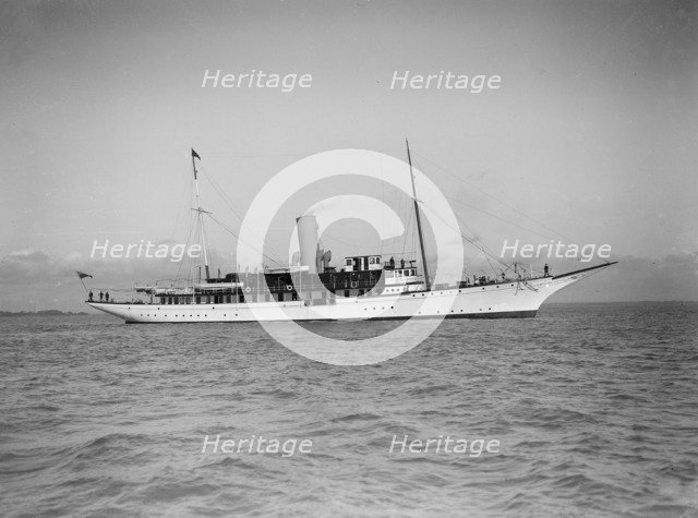 The steam yacht 'Marynthea', 1911. Creator: Kirk & Sons of Cowes.