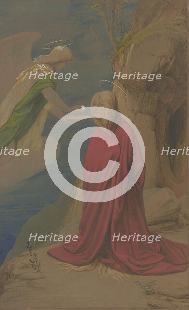 The Communion of Saint Mary Magdalene, 1853. Creator: Eduard von Steinle.