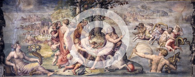 The first fruits from earth offered to Saturn, 1655-1657. Artist: Vasari, Giorgio (1511-1574)